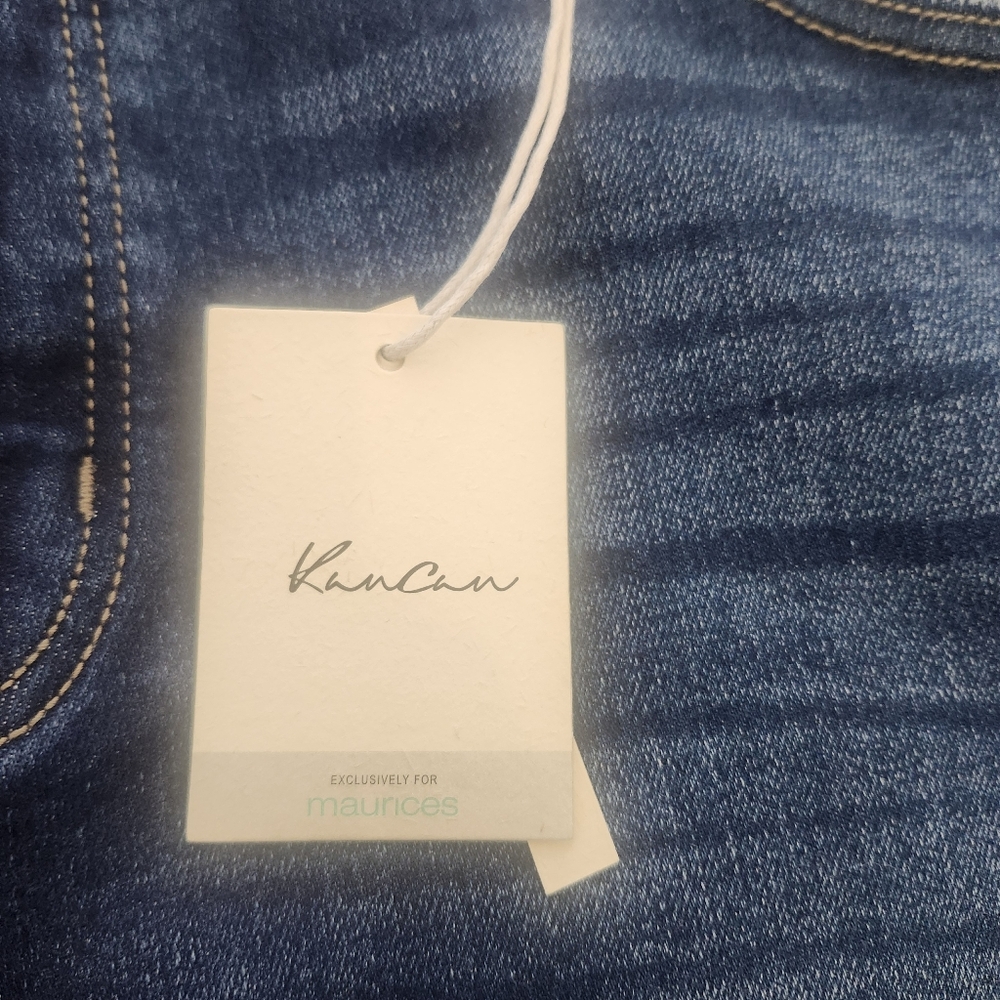 KanCan For Maurices Size 18 Distressed Cutoff Style Shorts 5 Inch Inseam Blue - Picture 10 of 10